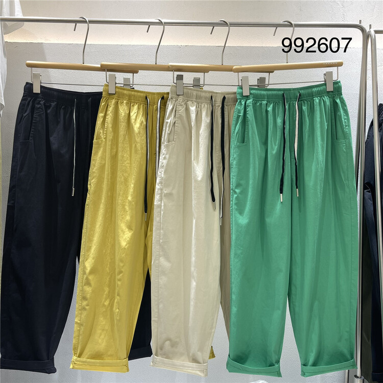 [twenty printed wood] elastic waist drawcord comfortable casual pants 992607\l