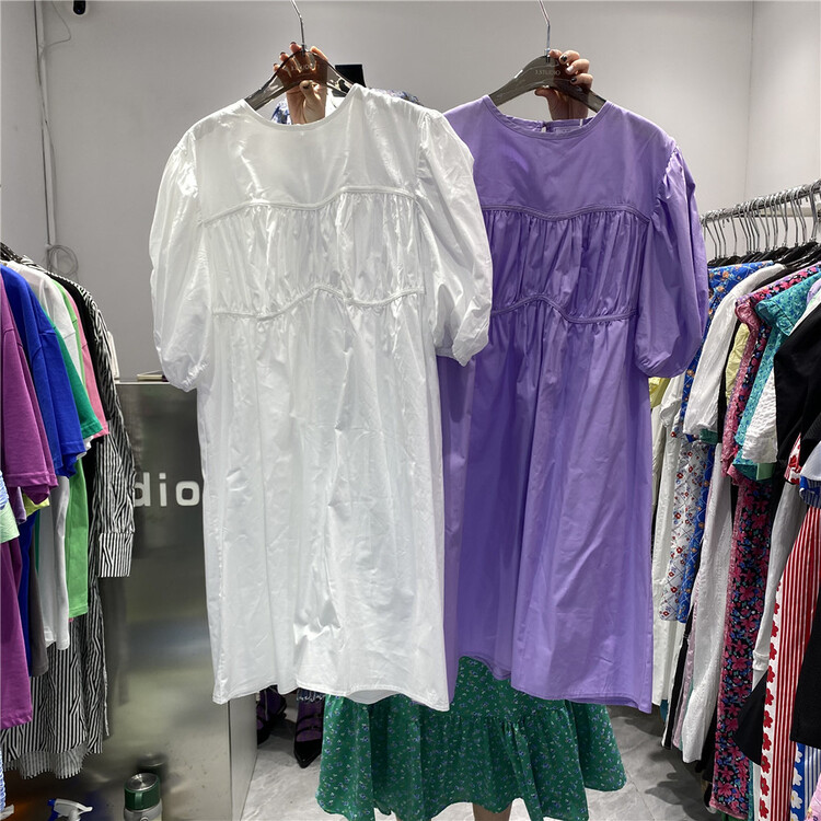 In early summer! [3.studio] Korean loose casual bubble sleeve dress 22062\xyy