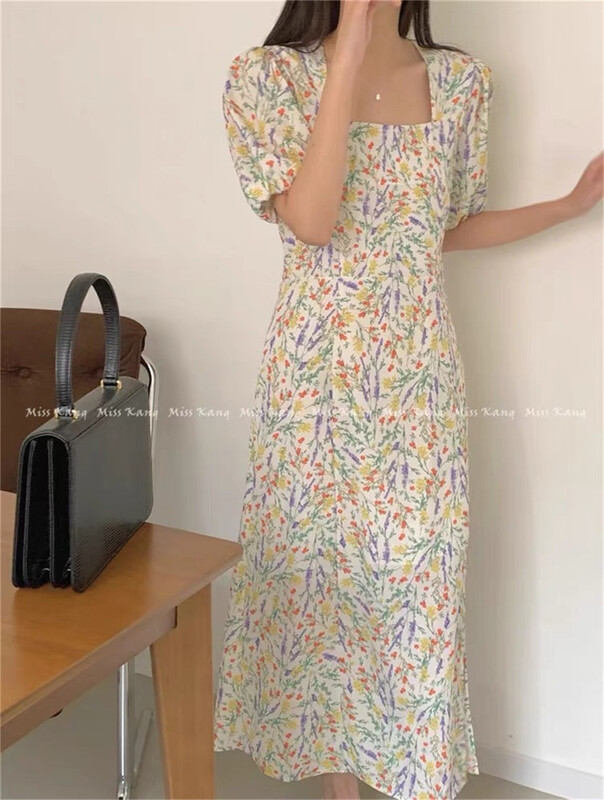 [honeybees] square neck lady dress ys1-8910\l