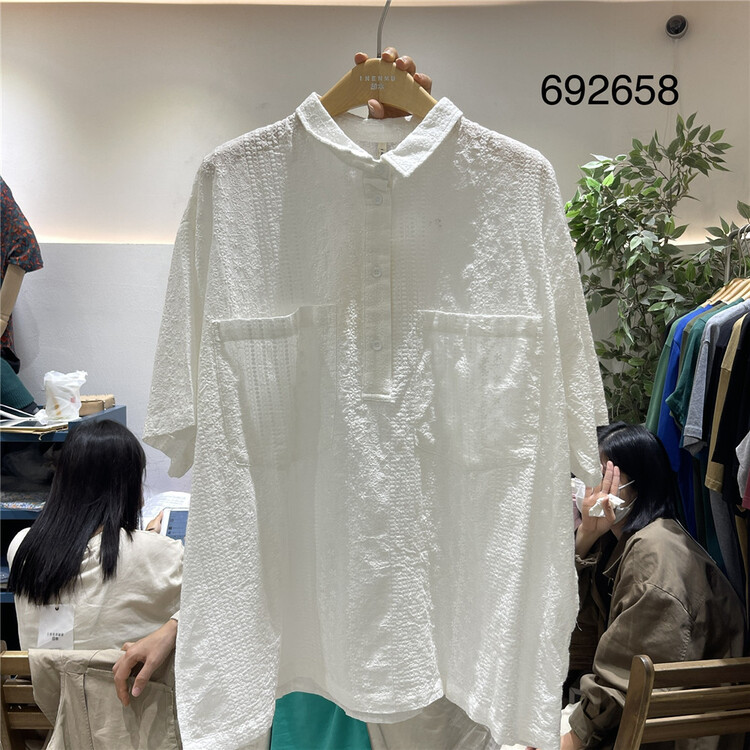 [twenty printed wood] clean comfortable simple shirt 692658\l