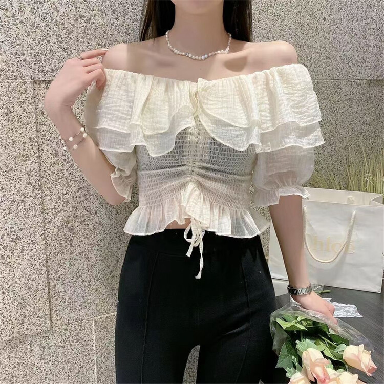 [m&t] Han Shu off shoulder shirt ys1-8815\hjy