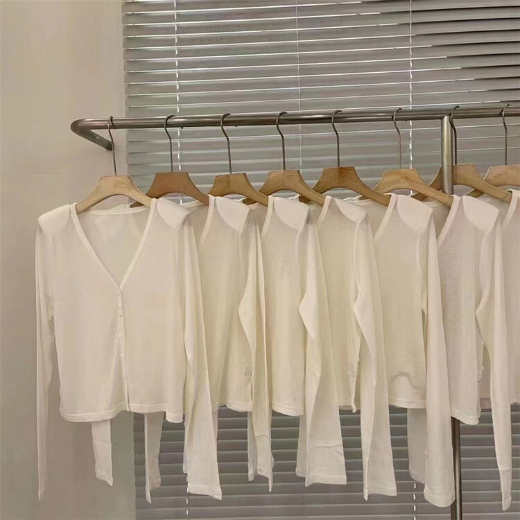 [Susan] simple solid color side button slim fit short shirt 19138\lsw