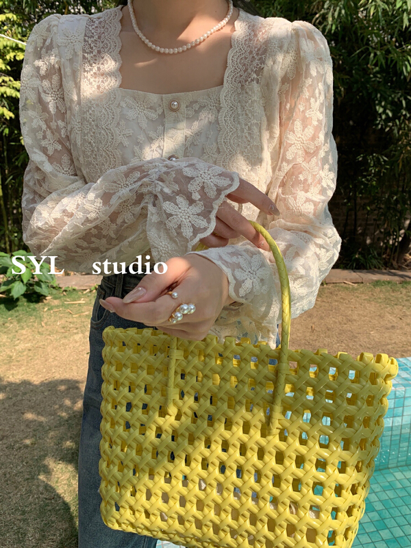 New year in early spring! [SYL] square collar single breasted solid shirt 5009\l