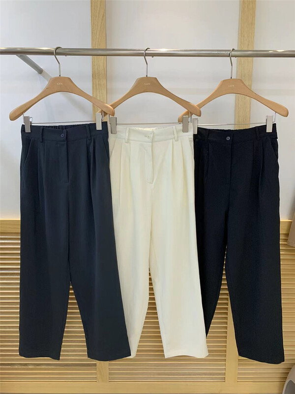 [xhm] Korean style versatile pure color casual pants 2085\zjy
