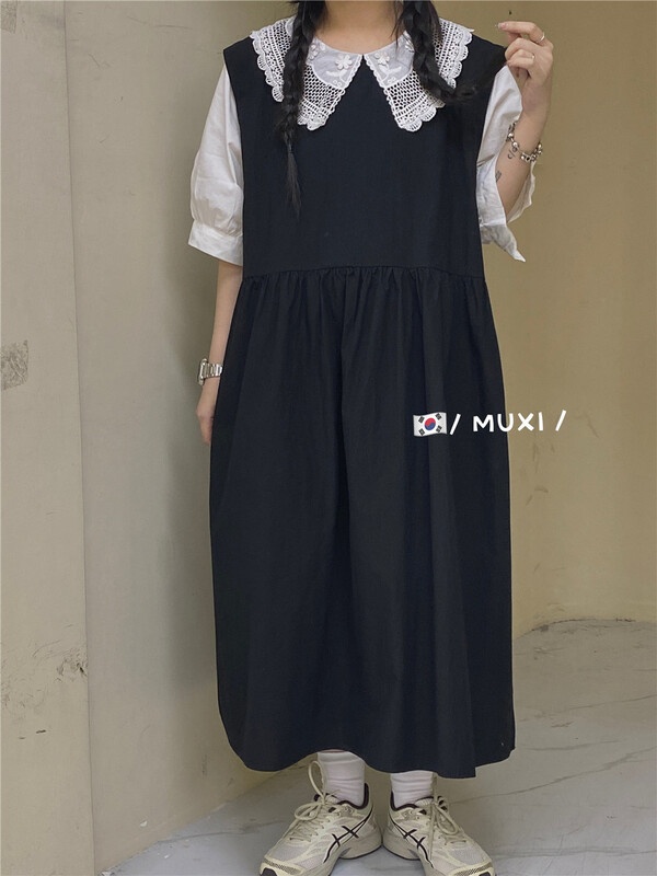 [bathing] color blocking and crimping lady dress 1225\l