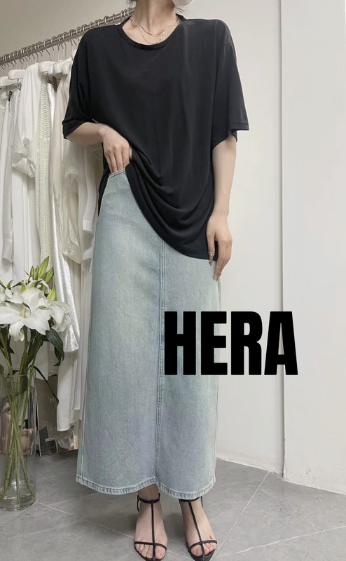 [Hera] fashion split simple versatile skirt n1015\l