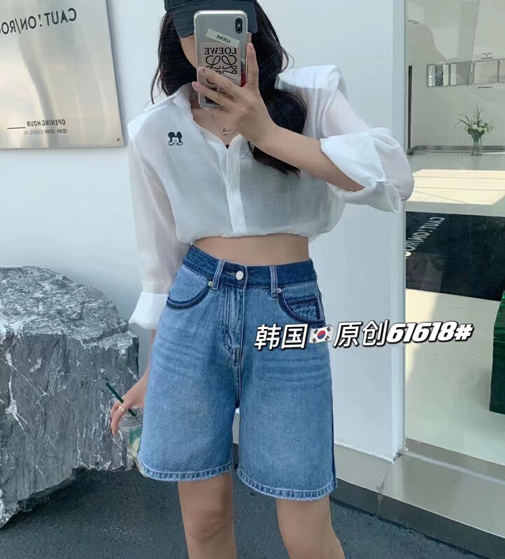 [Korean original] casual and versatile comfortable denim shorts 61618\l