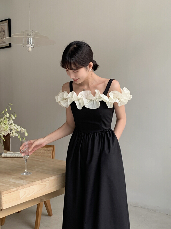 In early summer! [new open] waist retracted commuter fashion dress hl22569\zxl