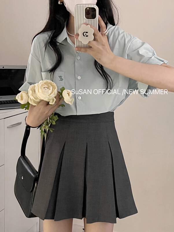 【 Susan 】 commuter loose Vintage shirt 18776\lsw
