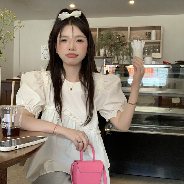 [dolly] sweet French bubble sleeve shirt 3780\pcz