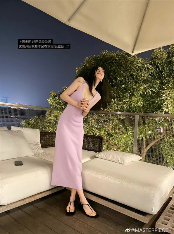 [MS studio] slim knit vest dress 6794\pcz