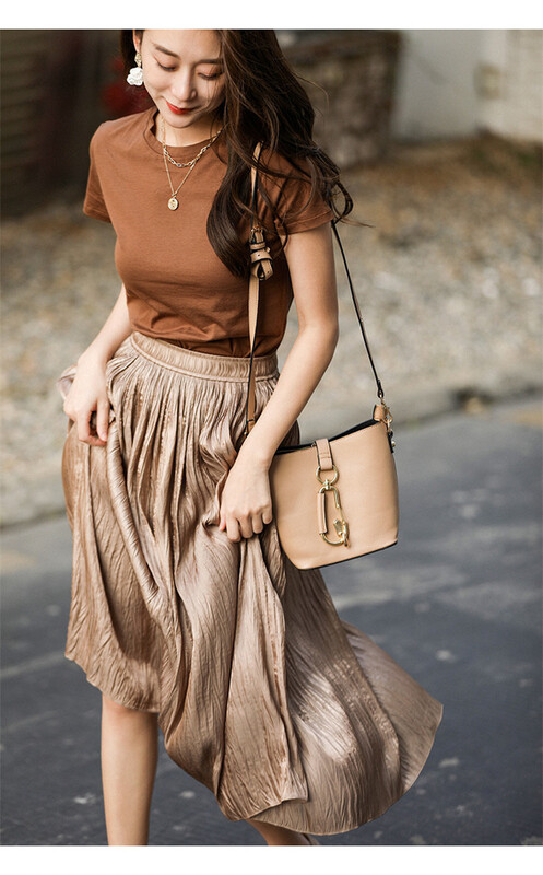 [Shangpin Wanqian] pearl elastic waist skirt 819\hjy