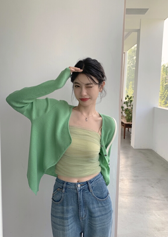 [savage] Korean irregular diagonal cardigan ys1-e8358\wpl