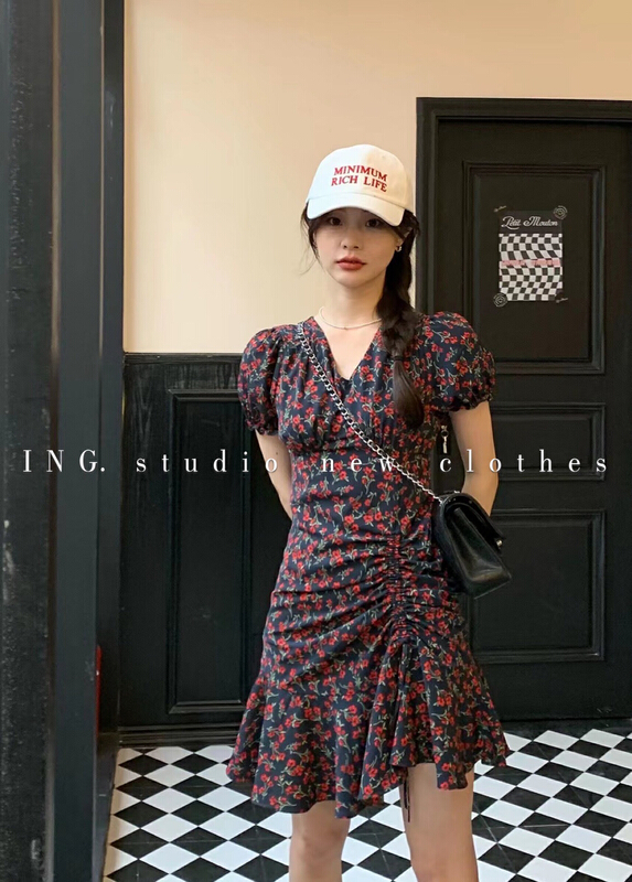 [ing] French romantic retro Decor dress 9068