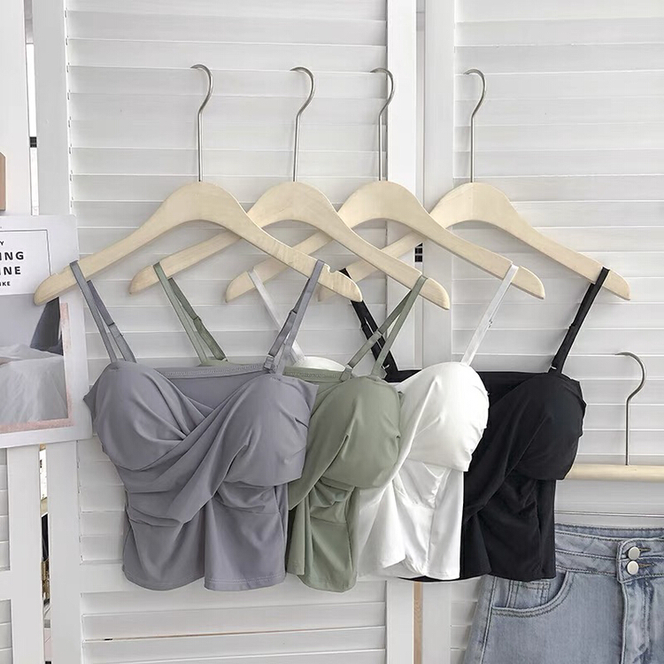 [Gangan] thin no steel ring breast cushion vest / sling ys1-1296\cl