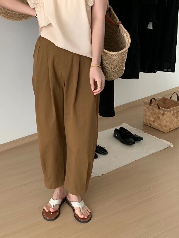 [o.lucky] simple slim casual pants 1927\hbx