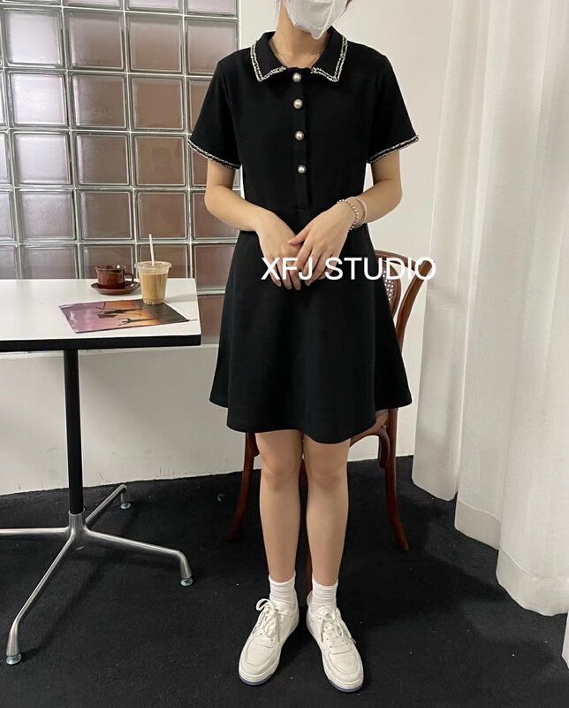 In early summer! [Xiaofan family] aging leisure college style Lapel high waist dress ys1-6132\lsw