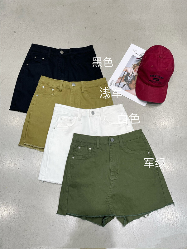 [runway girl] Korean simple and versatile skirt pants 6853\zjy