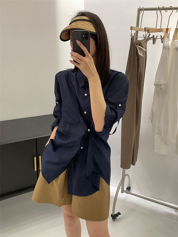 13 colors! [clean space] Korean style, high-level, light and thin sunscreen shirt 31866\cls