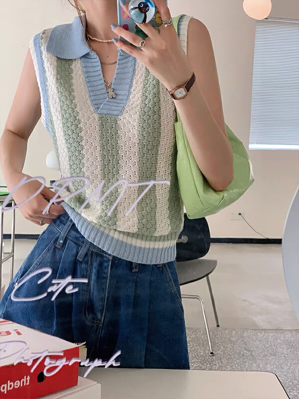 [blue show] versatile Pullover casual vest / sling 6191\lsw