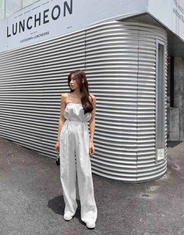 [M.H] Korean style minimalist versatile Jumpsuit 8379\pcz