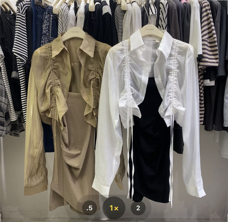 [h2-studio] sexy slim suspender dress + drawstring sunscreen suit a932\hbx