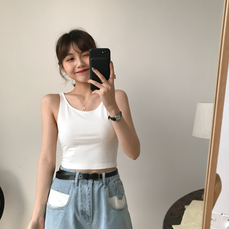 Original price 16.47! [free Valley] cross back design clear color comfortable vest / sling 3683\lsw