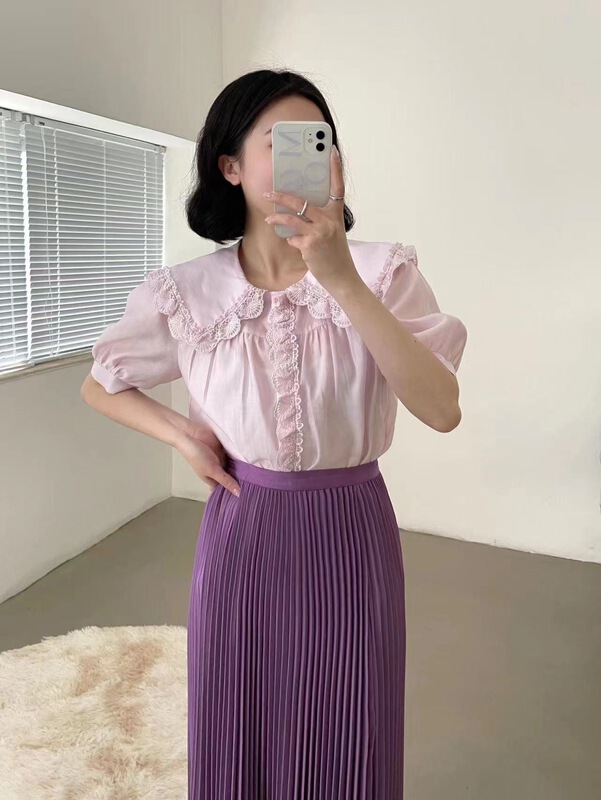 [lemon tree] fresh and simple baby collar shirt 66227\xyy