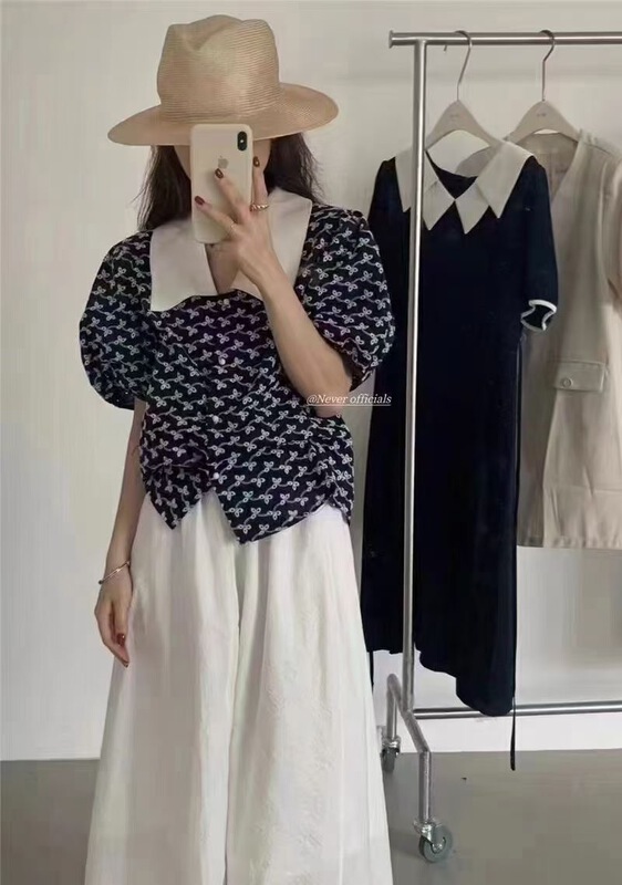 [ya.mei] single breasted color matching fashion shirt ys1-3636\ll