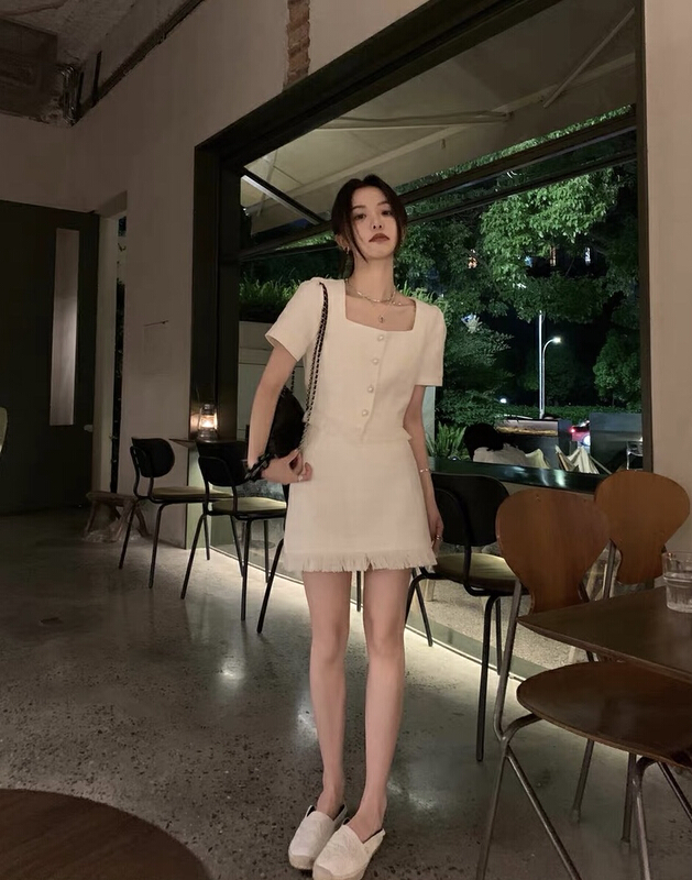 [savage] French style small fragrance single breasted fringe short coat e8665\wpl