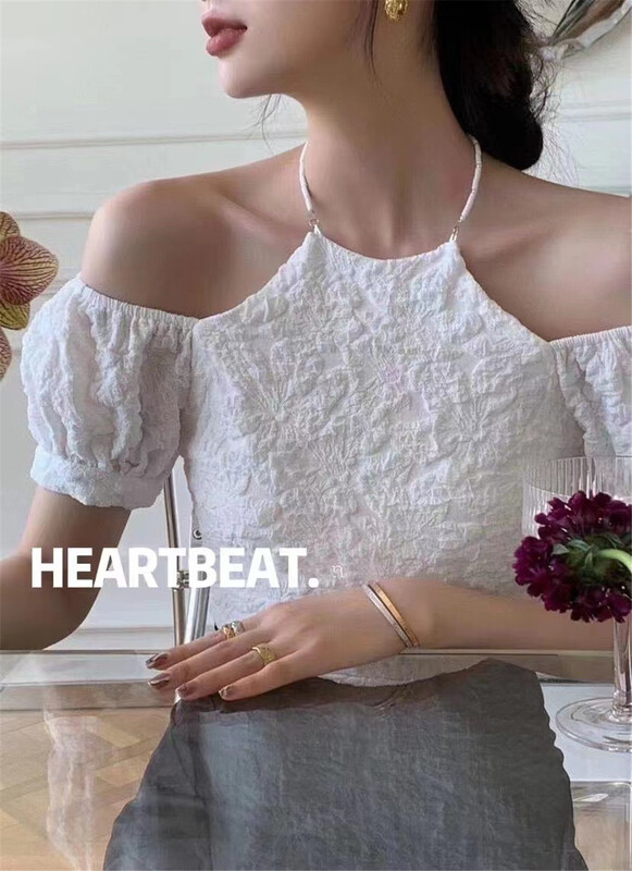 [hearteat] French design Neck Shirt 586\zjy