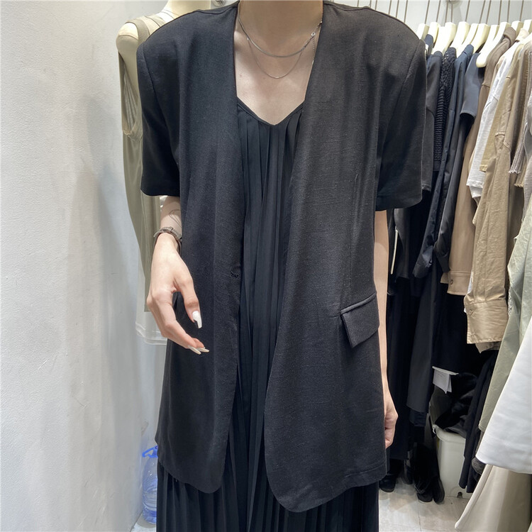 [forest] collarless fashion Korean shirt (only selling shirts) a-8096\l