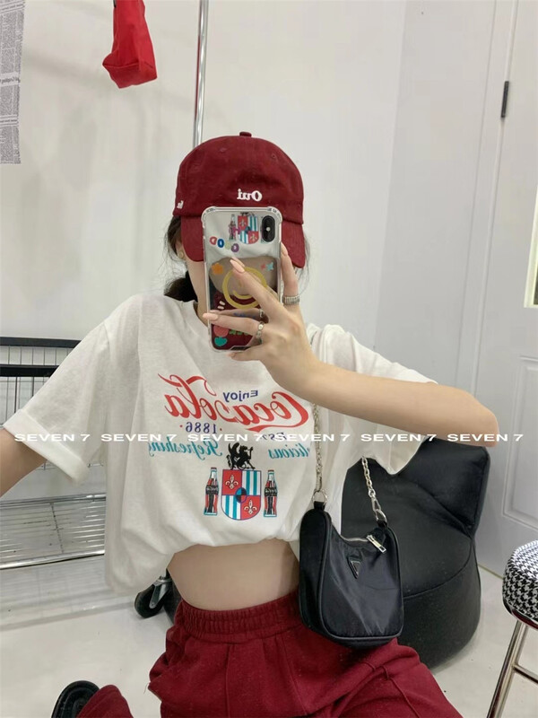 [seven 7] Korean Cola printed short sleeve T-shirt 8237\wtt