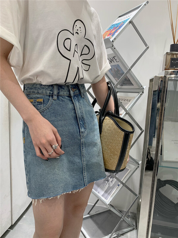 [t-platform] simple casual slim denim skirt 8525\cqw