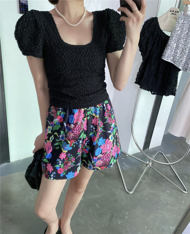 [modern 197] bubble sleeve fashion temperament shirt ys1-5619\gyj