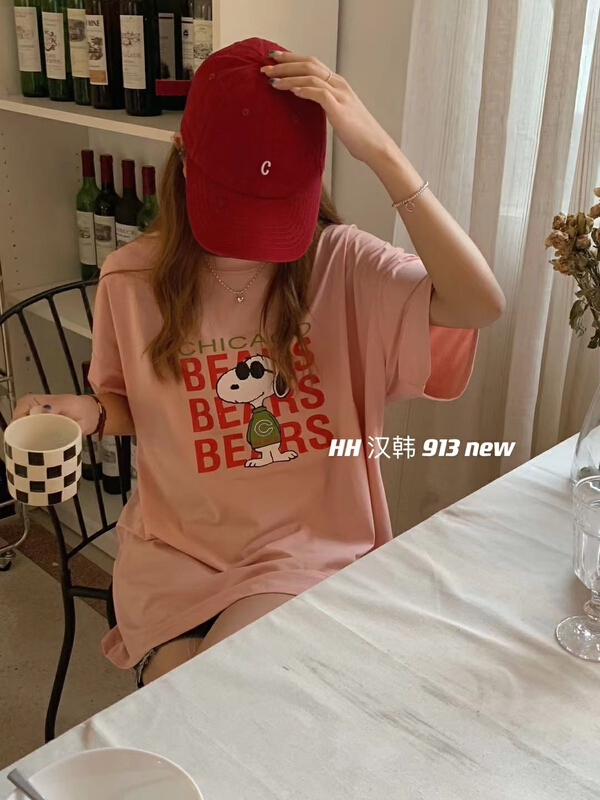 [HH &miss Lai] large Snoopy cotton T-shirt ys913\l