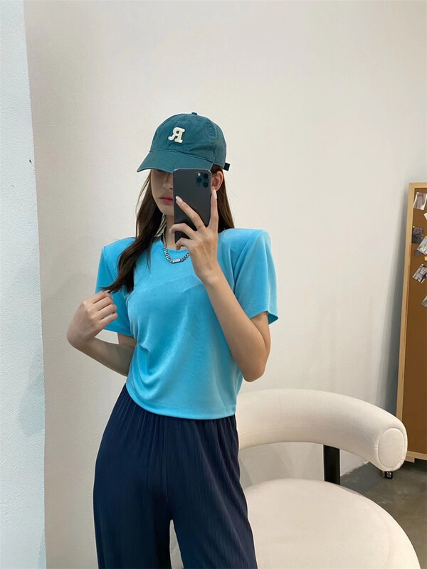 [modern 197] round neck casual simple shirt 7086\gyj