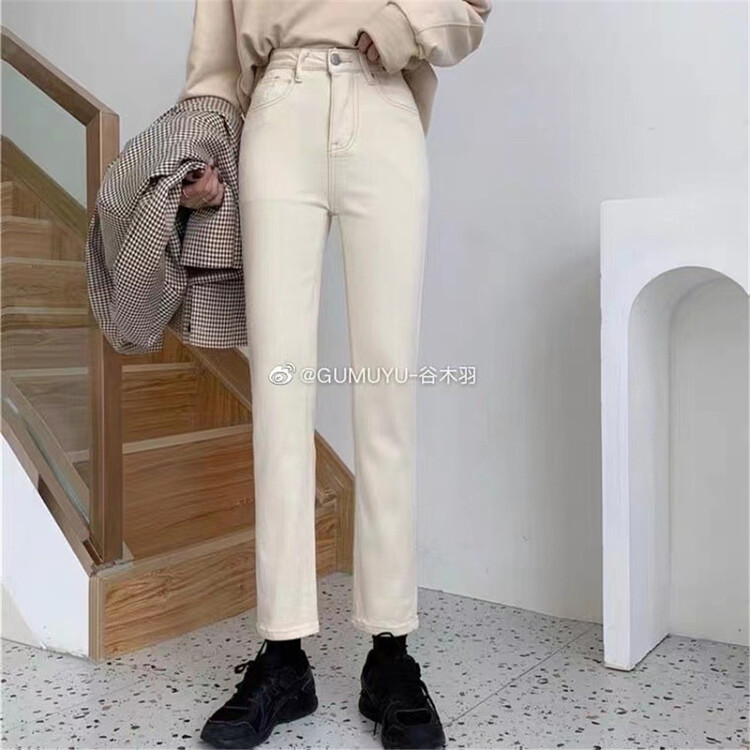[Gu Muyu] Korean slim jeans a2035\zsy