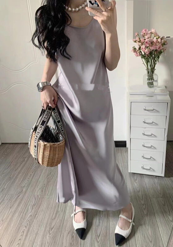 [mi ni] little woman sexy design leaky back sleeveless dress 1336\pcz