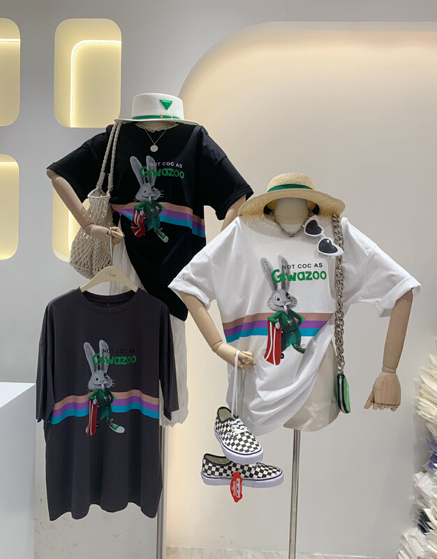 [wlady/npj supporting actress] Korean loose comfortable short sleeve T-shirt (T-shirt only) a608\wtt