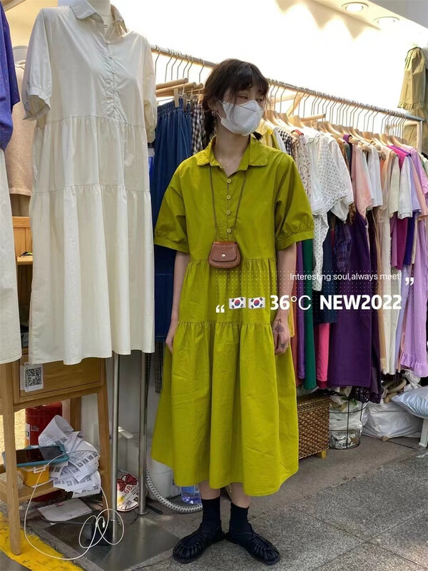 [36 degrees] multilayer Japanese simple comfortable dress (only skirts) 6168\l