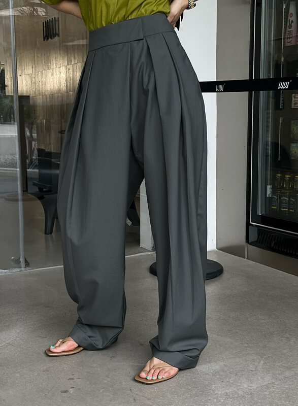 [all in] Velcro loose pants 4257\ozq