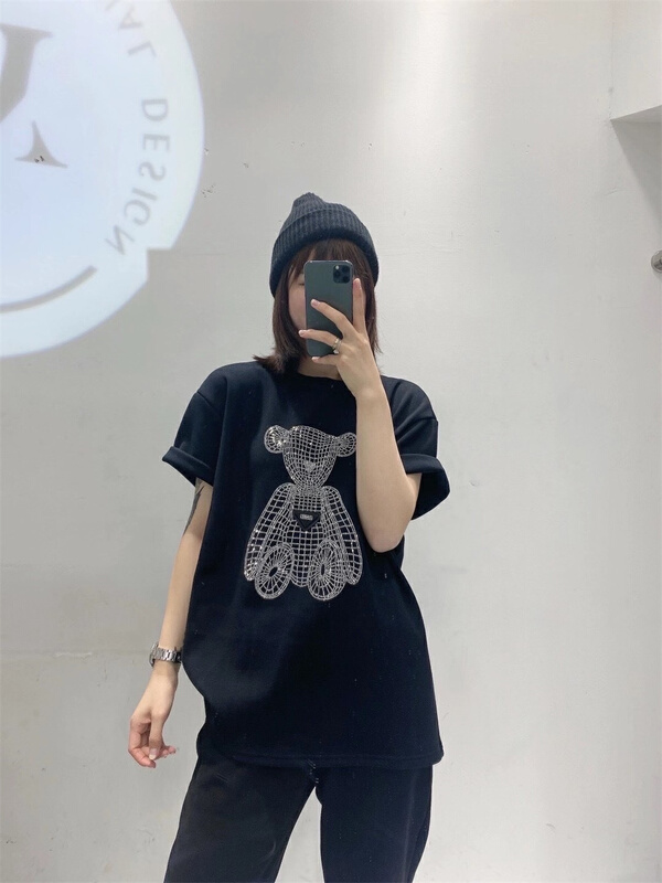 New year in early spring! [wlady] round neck little bear Pullover short sleeve T-shirt ys1-180\wtt