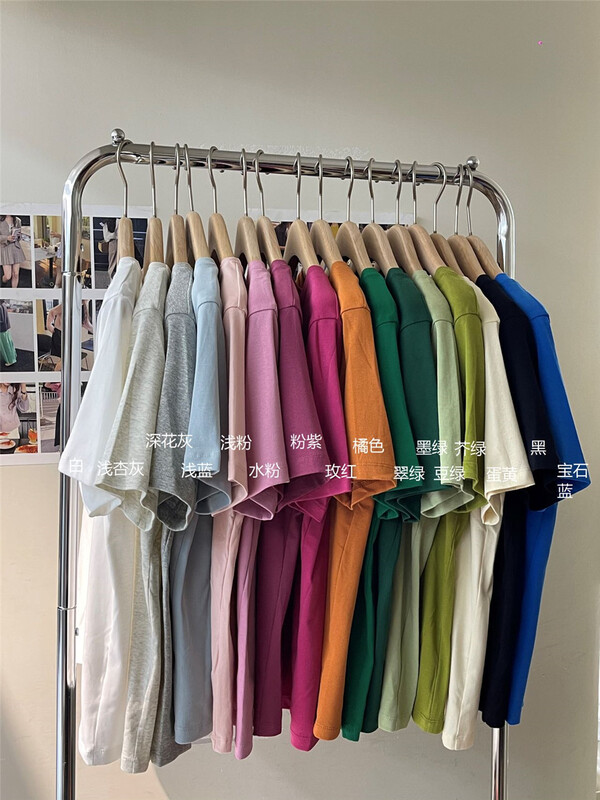 [bluepops] 16 color big pop 087 thin short sleeve T-shirt a08888\zxl
