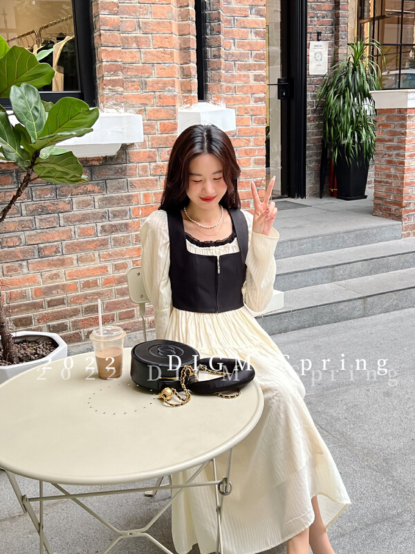 Original price 187.99! New year in early spring! [digm] lady slim dress (with waist cover) 1711-2\zxx