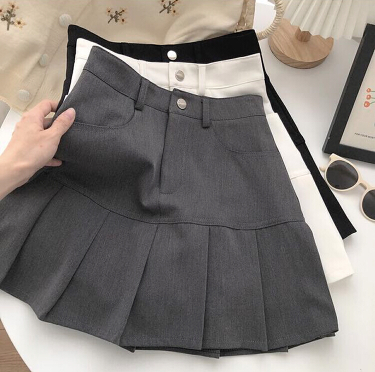 New year in early spring! [Gangan] Korean slim pleated skirt 8380-1\ll
