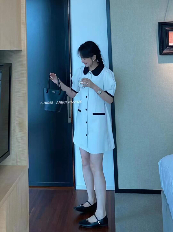 [x.p.g] Korean slim dress (with waist rope) 21065\hjy