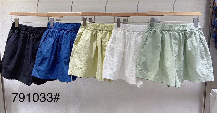 [ninestone nine stones] elastic waist comfortable slim casual shorts 791033\l
