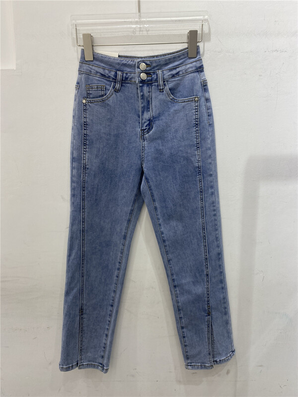 [Gu Muyu] Korean casual skinny jeans gm9018\zsy