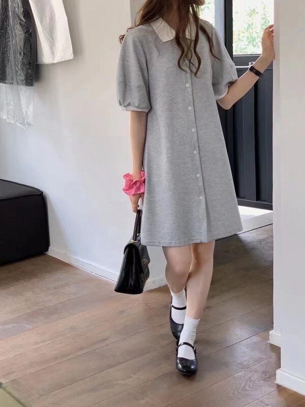 [suyar] fashion simple color blocked polo dress 2278\hbx